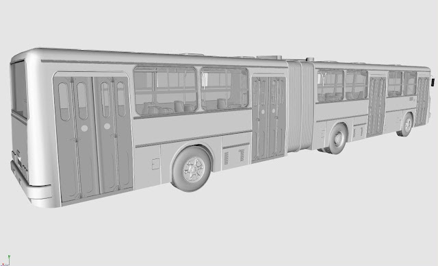 Bus , Articulated Bus  , Ikarus 280 BUS Free 3D Model , Ikarus 280 BUS Free 3D , Ikarus 280 BUS , Free 3D Model , Ikarus 280 , Ikarus , Ikarus Articulated Bus