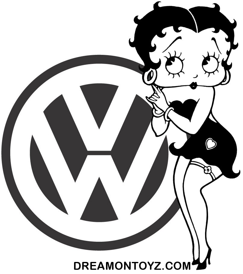 Betty Boop with VW logo pictures