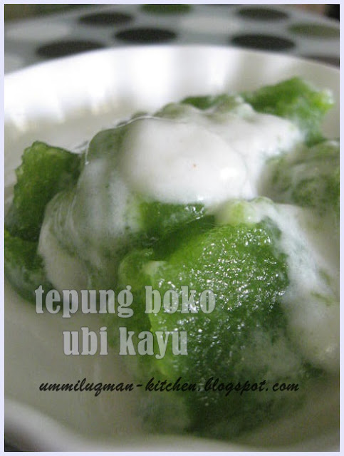 Jom makan: Tepung Boko Ubi Kayu @Talam ubi Kayu ( Kelantan 