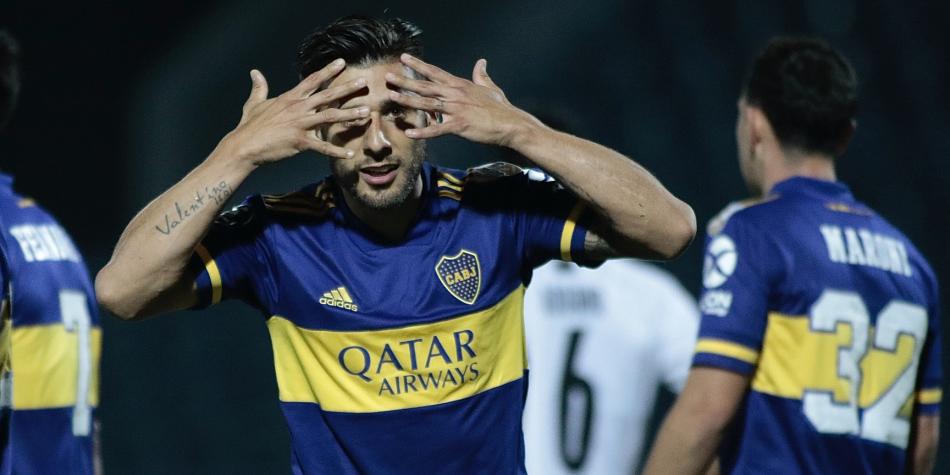 Con dos goles de Salvio, Boca le ganó a Libertad en su regreso a la Libertadores