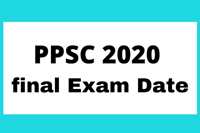 Final date of ppsc lecturers examination 2020