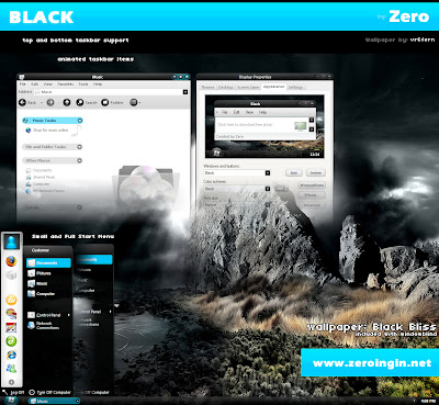 Black Windowblinds Theme