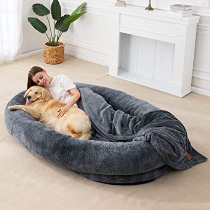 Homguava Large Bean Bag Bed for Humans BeanBag Dog Bed Human-Sized Large Dog Bed for Adults