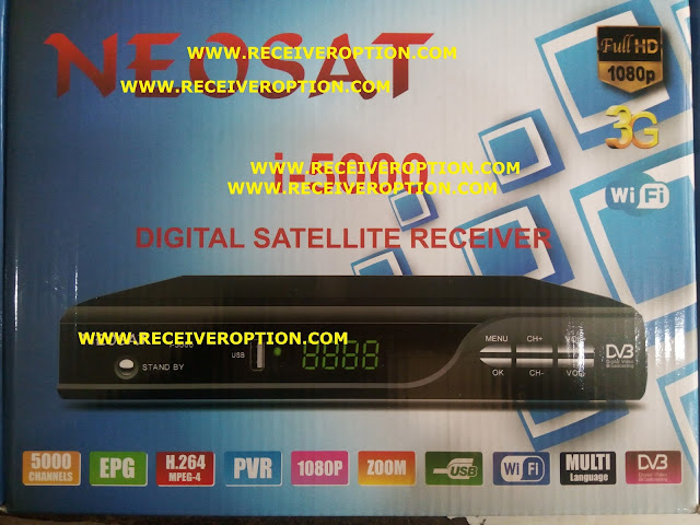 NEOSAT i-5000 HD RECEIVER AUTO ROLL POWERVU KEY NEW SOFTWARE