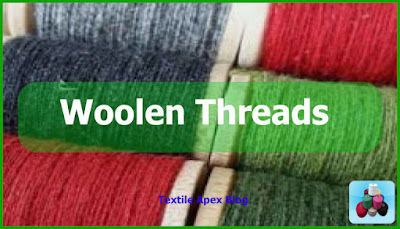 Colorful wool threads