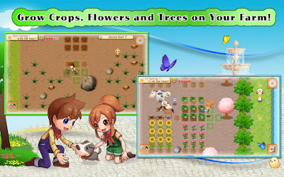 grow crops, flower and trees on your farm