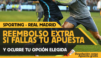 betfair reembolso 25 euros Liga bbva Sporting vs Real Madrid 23 agosto