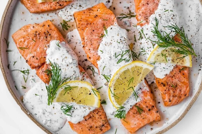 Baked Salmon with Lemon and Dill