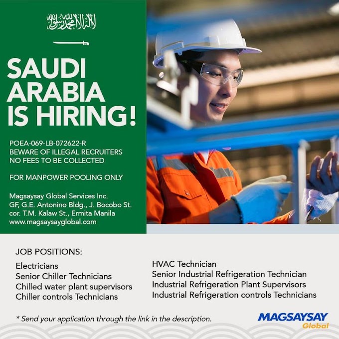 SAUDI ARABIA JOB HIRING