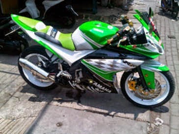  Modifikasi vixion hijau racing look