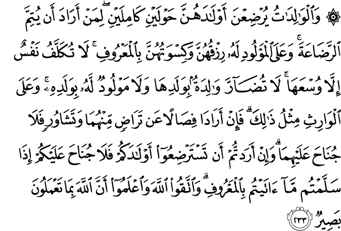 QS Al-Baqarah 2:233