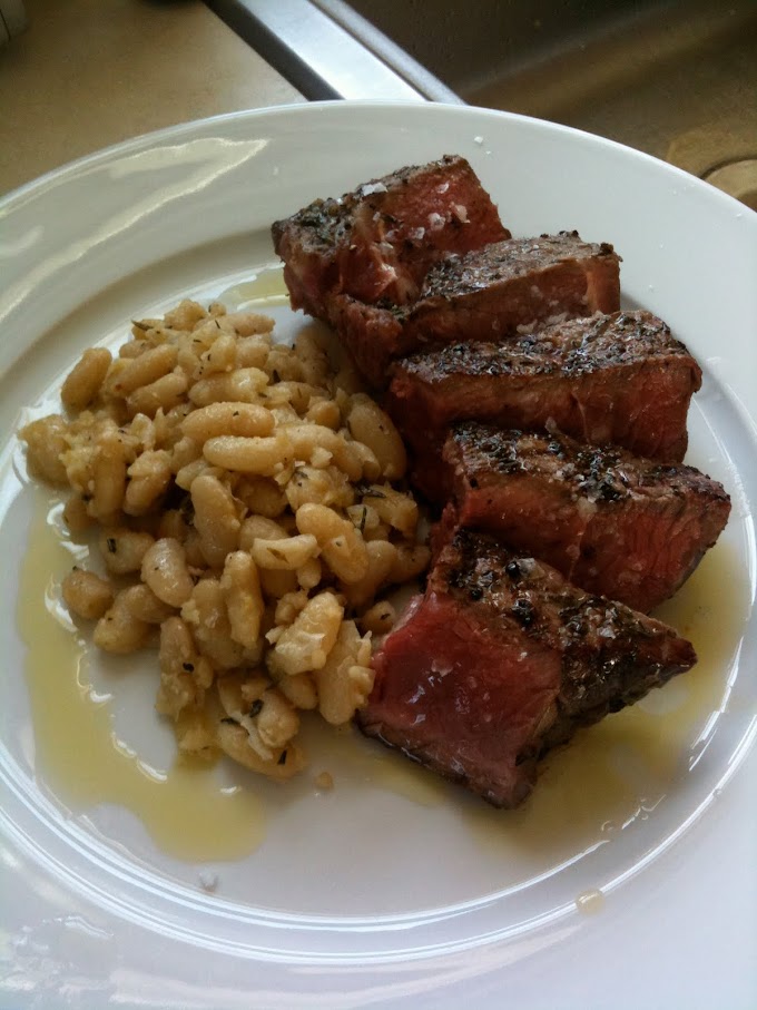 T Bone steaks with Tuscan Beans - Grilled Italian Style | Healthy Pork Recipe