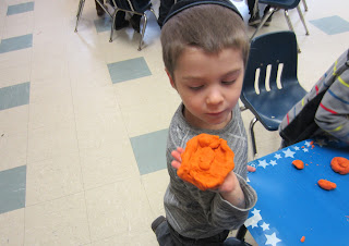 baby Moshe in a basket playdough activity