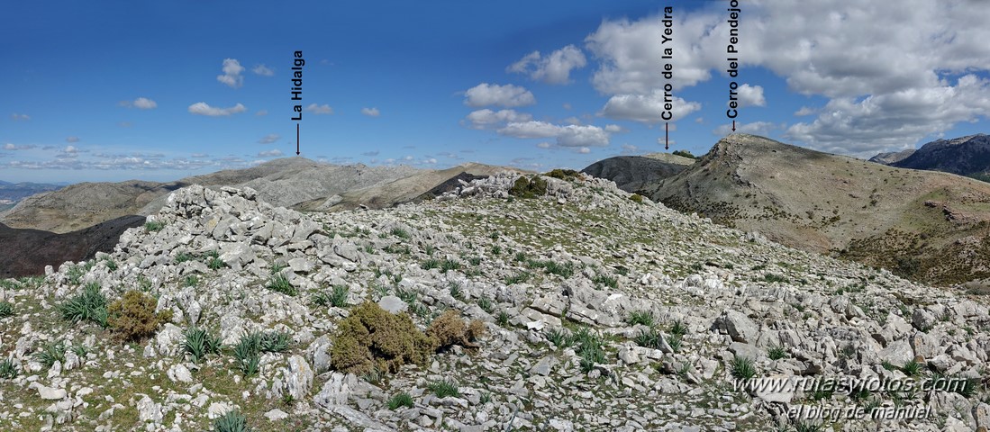 Cerro de la Sardina - Cerro Carboneras - Cerro del Pendejo - Cueva Bermeja - Cerro Colmenarejo - Tajo de Pompeyo - Cerro de Rajete