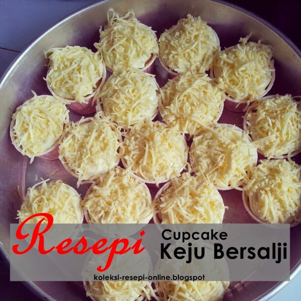 Resepi Cupcake Keju Bersalji  Koleksi Resepi Online