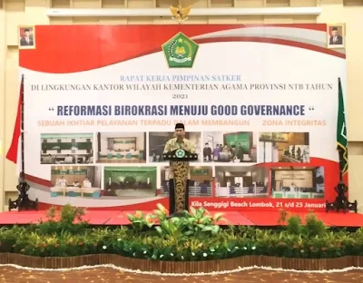 Menuju Zona Integritas, Kemenag NTB Gelar Raker 2021