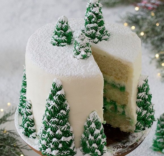 Christmas Tree Cake #desserts #partycake