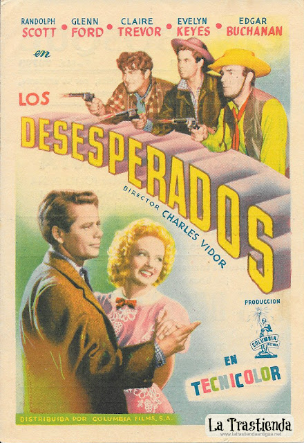 Los Desesperados - Programa de Cine - Glenn Ford - Randolph Scott - Claire Trevor - Evelyn Keyes