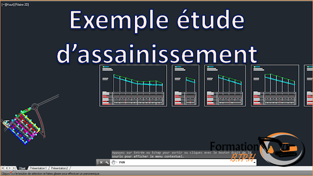 Exemple étude d'assainissement (Plan + Excel)