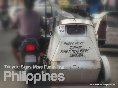 tricycle signs more fun in the philippines