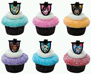Cupcakes o Magdalenas de Monster High