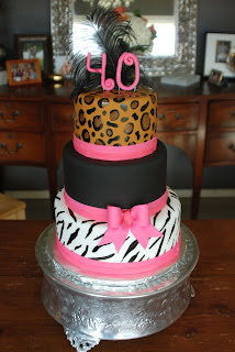 did this 40th Birthday cake for a super fun gal! I love all of the ...