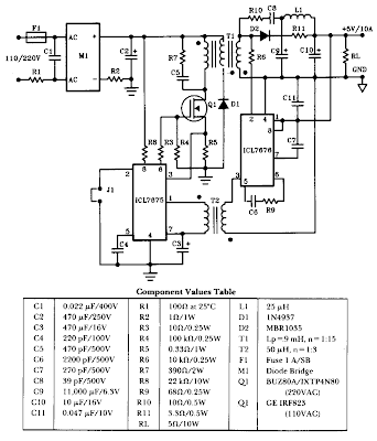 50W Offline Switching Power supply Circuit Diagram
