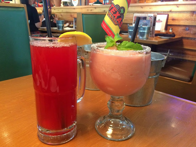 Cowboy Cooler and Raspberry Margarita at the Texas Roadhouse, Sidra, Kuwait