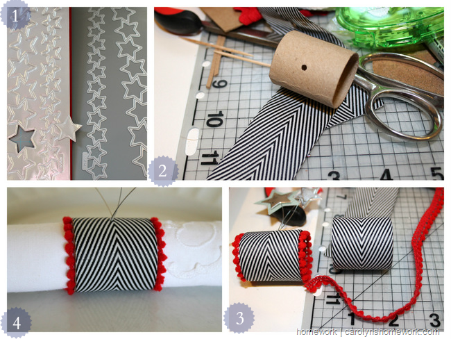 Patriotic Napkin Rings with Stars via homework ~ carolynshomework (16)