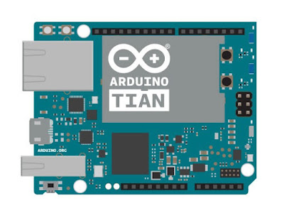 Arduino Tian, dengan Prosesor 32-bit ARM IoT SBC Menjalankan OpenWrt-Berbasis Linux OS