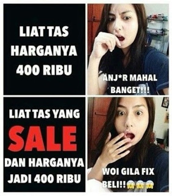 Meme 'Cewek Susah Dimengerti'