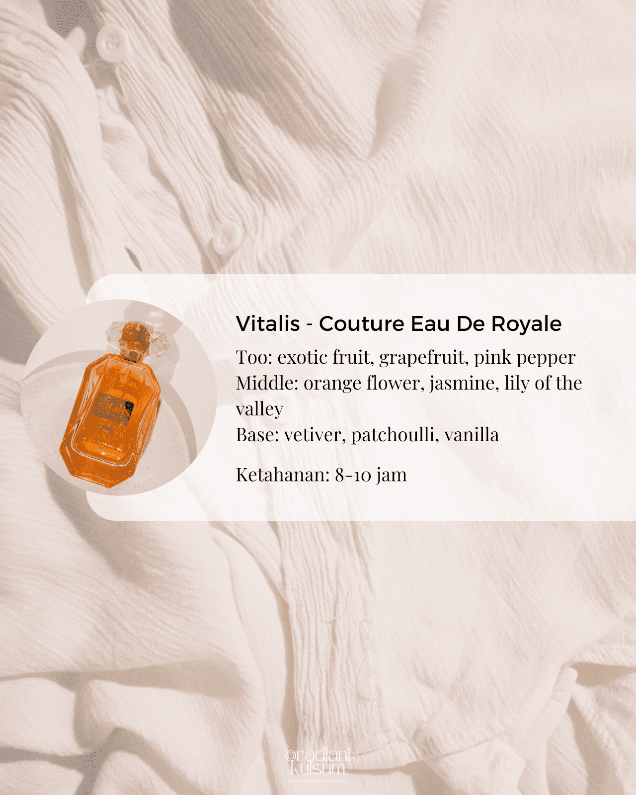 Vitalis - Couture Eau de Royale