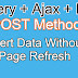 PHP Insert Data into MySQL Database Without Page Refresh Using JQuery Ajax