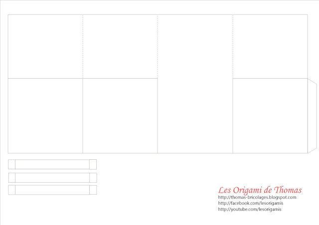 Template carte popup 3D vierge