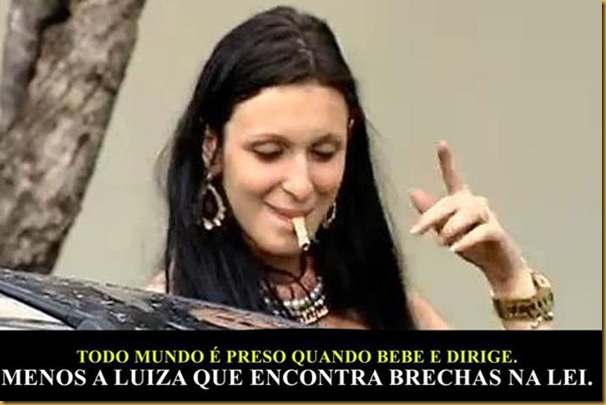 LUIZA BEBADA - menos a Luiza brechas na lei