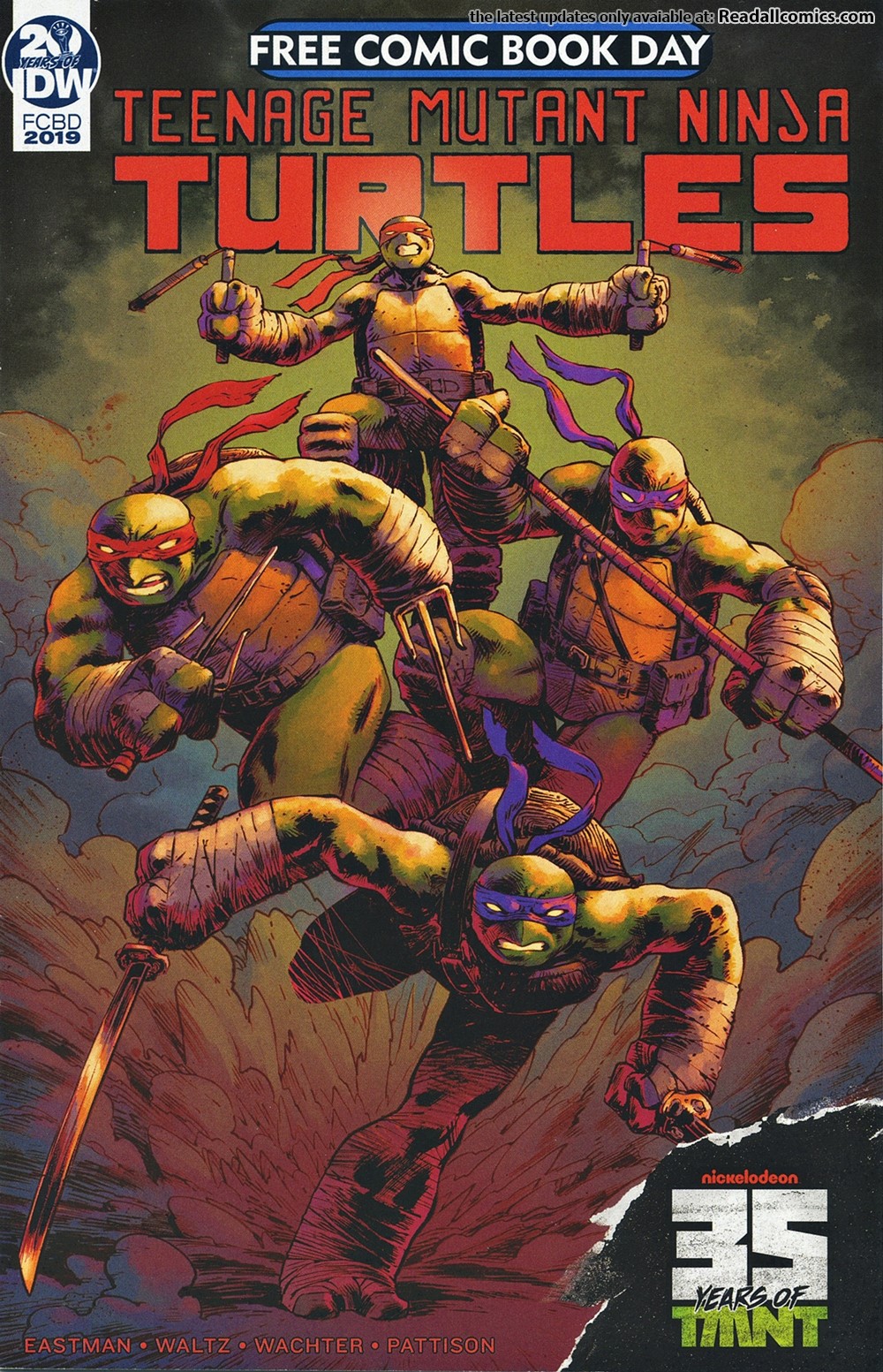 Free Comic Book Day 2019 Teenage Mutant Ninja Turtles Read All