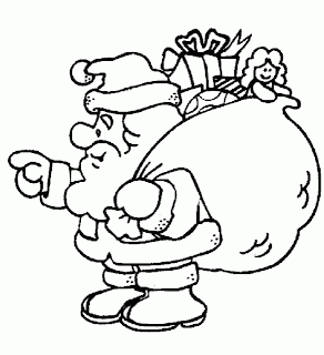 Santa Claus for Coloring, part 1