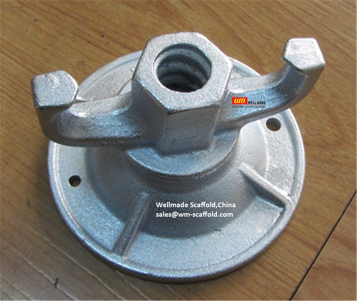 combi nut super plate for formwork concrete - forged dywidag high load wing nut combination with washer plate - galvanized steel shuttering materials - Wellmade