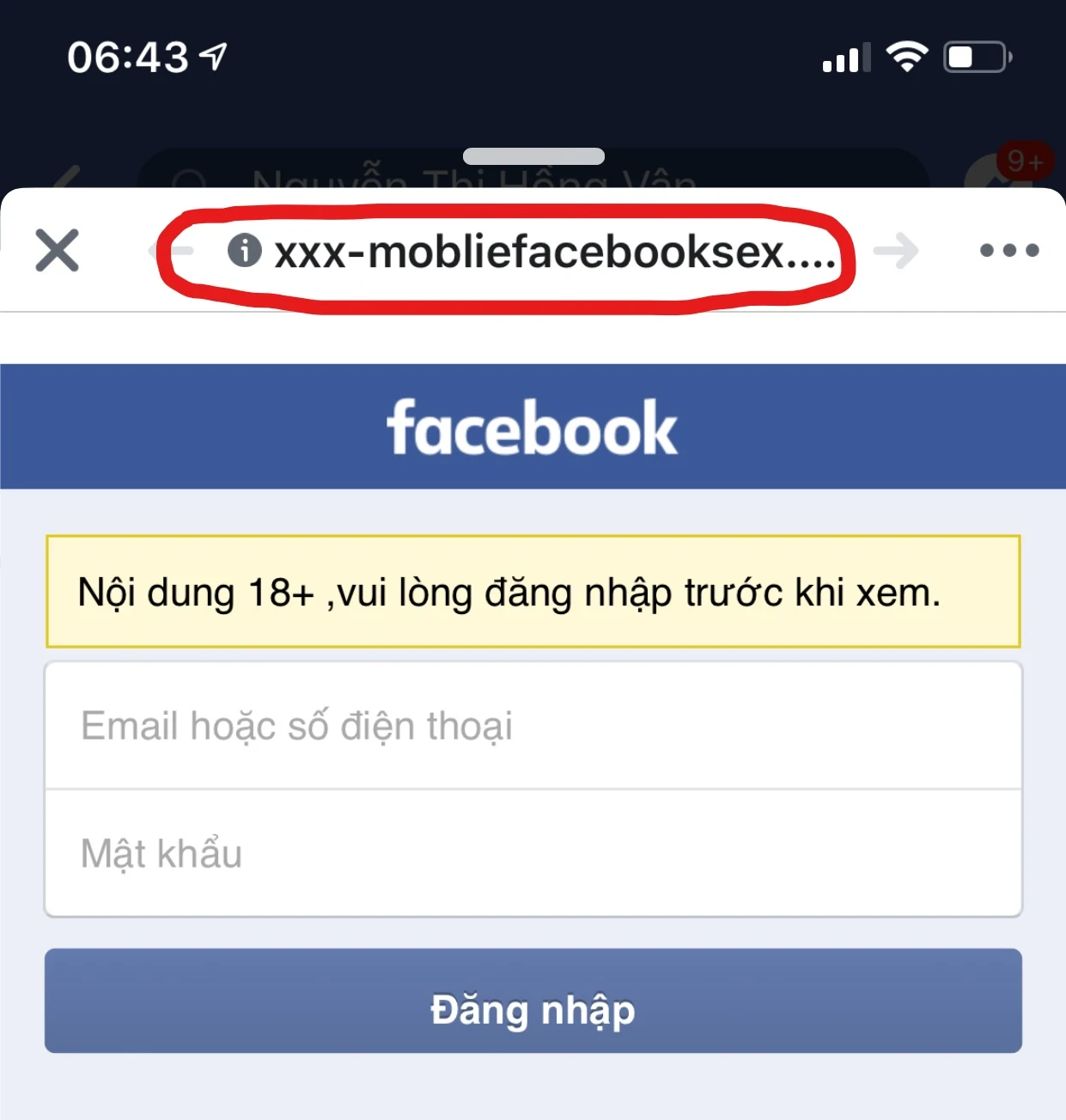 Bị hack tài khoản Facebook diiho.com