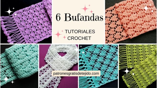 6-tutoriales-de-bufandas-crochet-para-principiantes