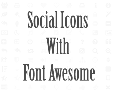 font awesome social icons