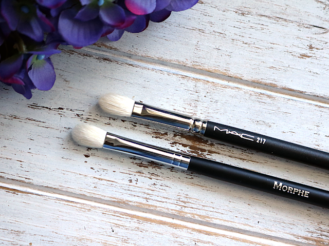 MAC 217 Brush vs Morphe M433 side by side comparison review 
