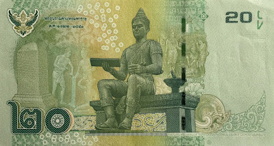 20 Baht Thailand Banknote