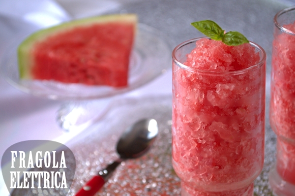 Granita di Anguria e Basilico