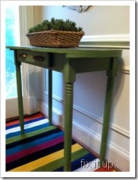 green table