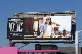 Emma Stone Poor Things movie billboard