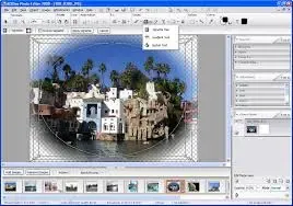 واجهة برنامج ACDSee Photo Editor تعرض أدوات تحرير الصور مثل التعديل، الفلاتر، وإضافة النصوص، مع دعم الطبقات والذكاء الاصطناعي