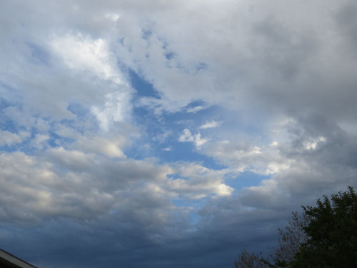 blue sky with clouds