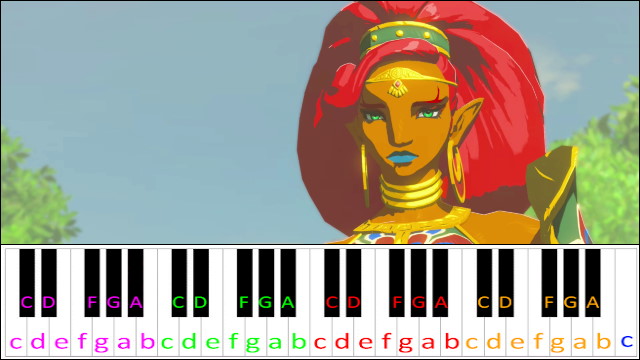 Urbosa's Theme (The Legend of Zelda: Breath of the Wild) Piano / Keyboard Easy Letter Notes for Beginners