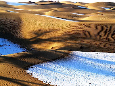 Snow In Desert